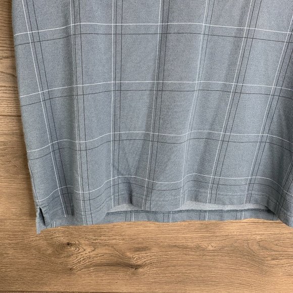 Van Heusen Polo Mens Size L Plaid Short Sleeve Shirts 1 Red & 1 Grey Lot Of 2 - Picture 4 of 15